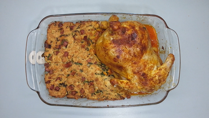 Pečené kuře s grilovacím kořením recept