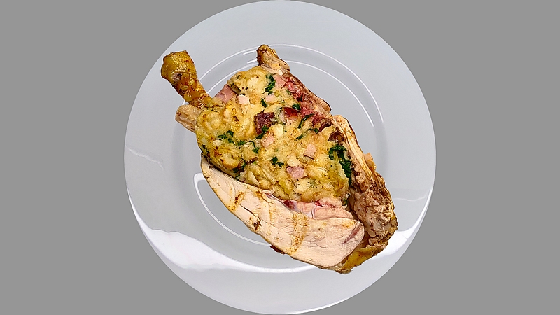 Pečené kuře s nádivkou recept
